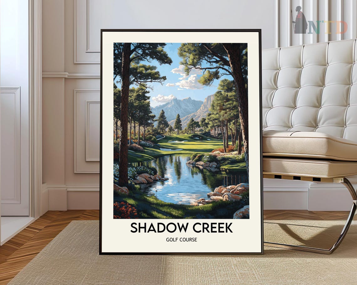 Shadow Creek Golf Course Pine Lake Mountain View Fairway Poster