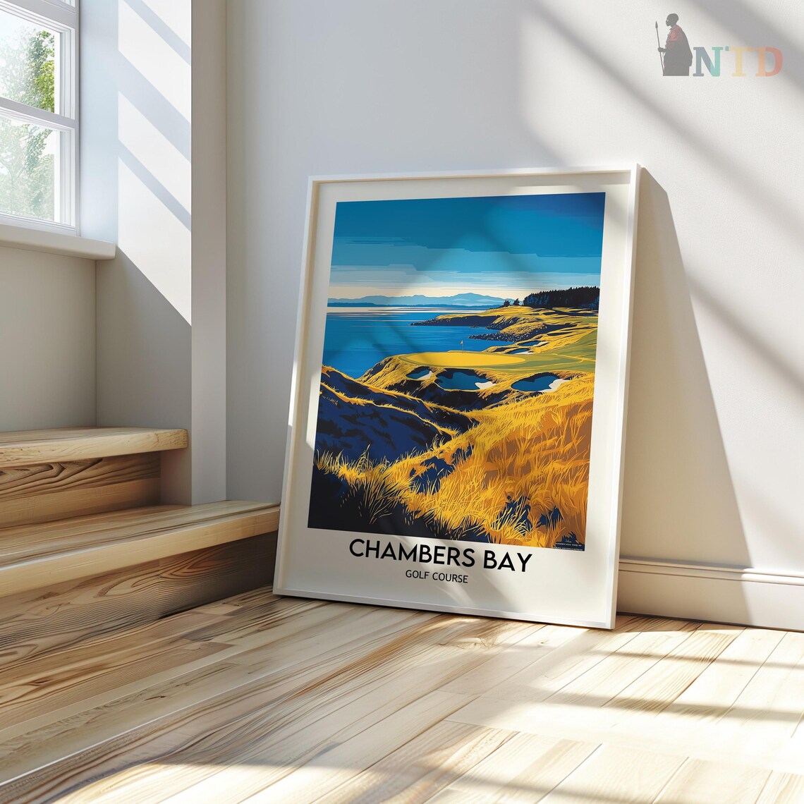 Chambers Bay Golf Course, Washington Travel Poster - Image 3