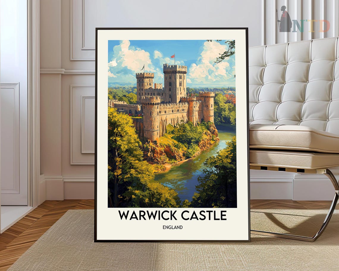 Warwick Castle Poster Warwick Castle Wall Art Warwick Castle Print Warwick Castle Photo Warwick Castle England Warwick Castle Uk