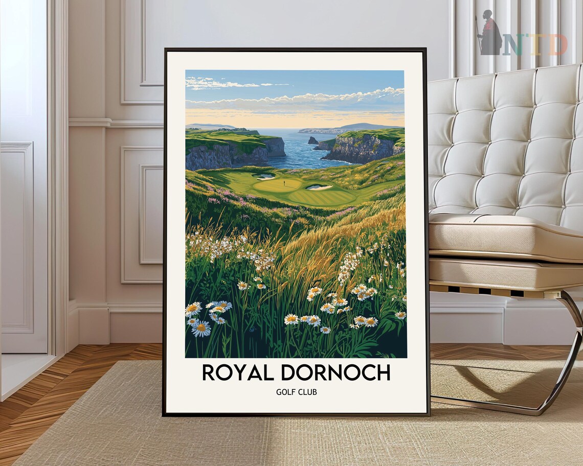Royal Dornoch Golf Club Scotland Coastal Links Fairway Poster