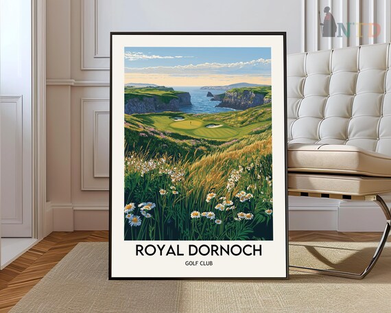 Royal Dornoch Golf Club Scotland Coastal Links Fairway Poster