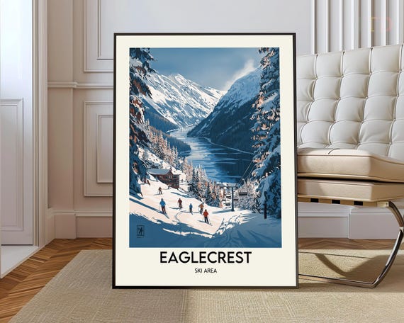 Eaglecrest Ski Area Poster Wall Art Print Photo Juneau Alaska