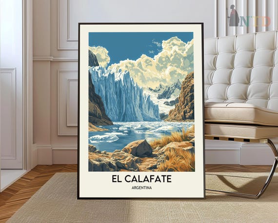 El Calafate Print Wall Art Poster Photo Argentina