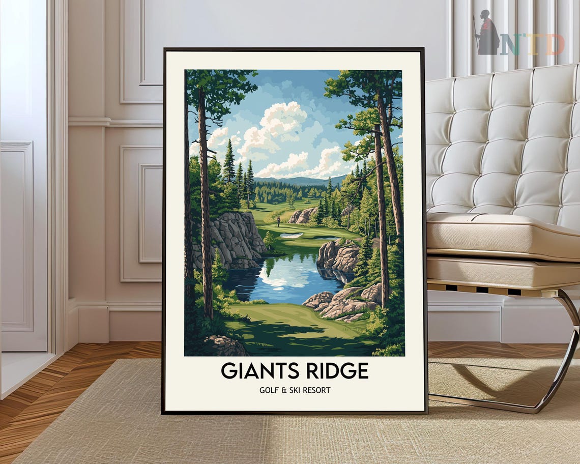 Giants Ridge Golf and Ski Resort Scenic Lakeside Golf Poster