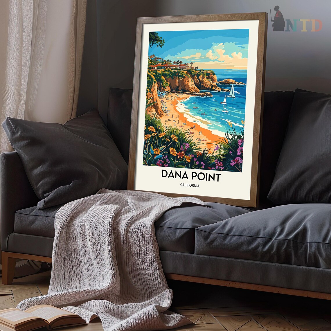 Dana Point Harbour Travel Poster, Place Print - Image 3
