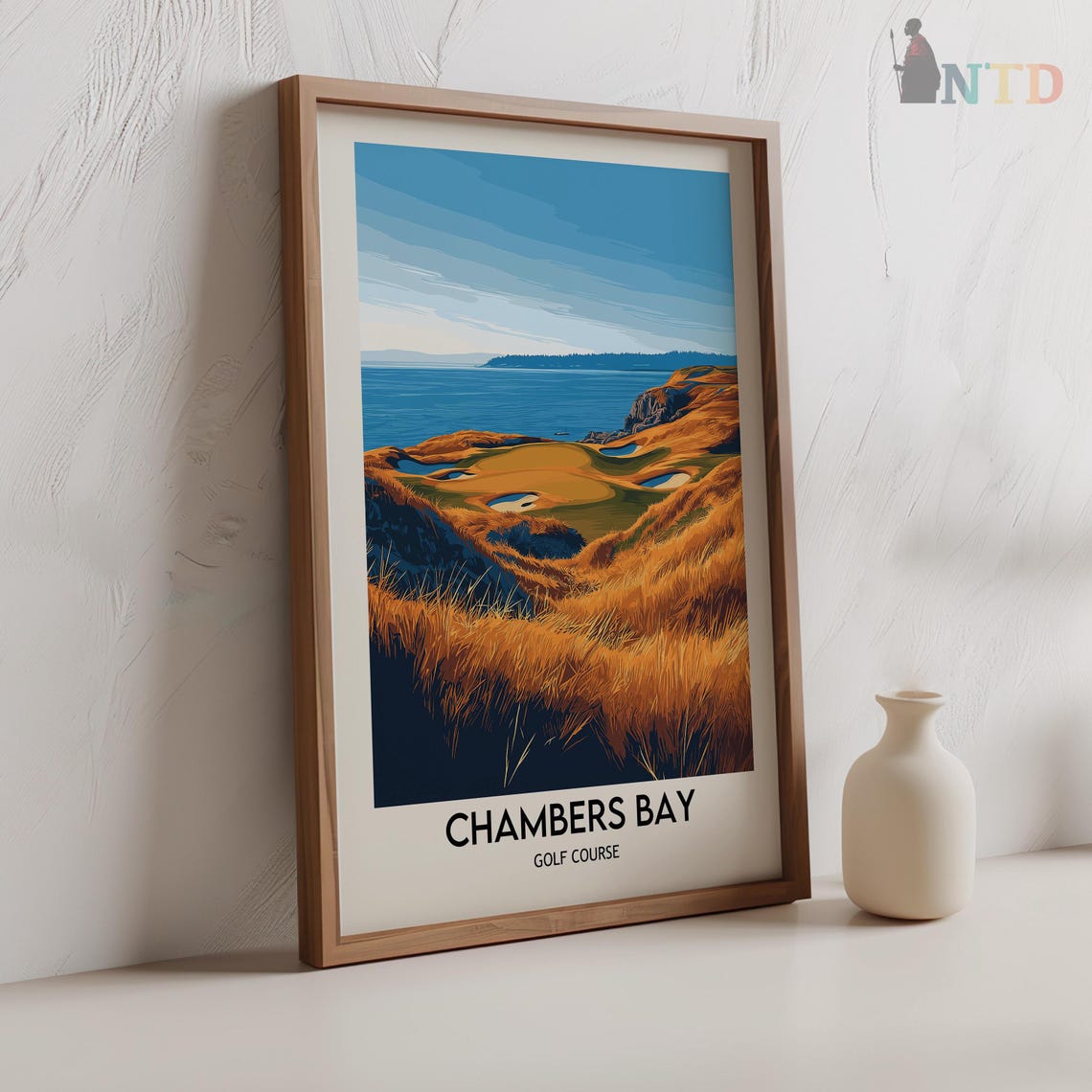 Chambers Bay Golf Course Print Chambers Bay Wall Art Chambers Bay Poster Chambers Bay Photo Chambers Bay Washington - Image 2