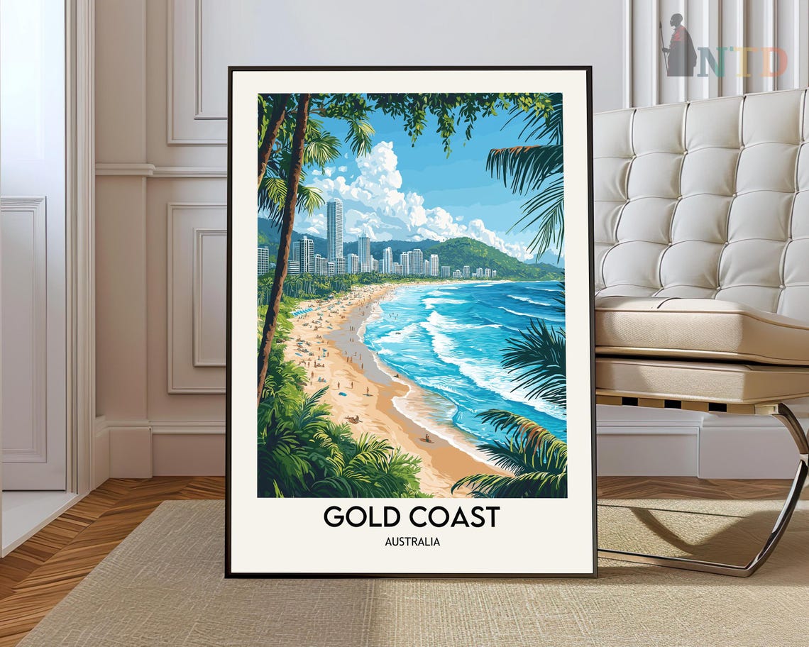 Gold Coast Print Gold Coast Wall Art Gold Coast Poster Gold Coast Photo Gold Coast Poster Print Gold Coast Australia Gold Coast City