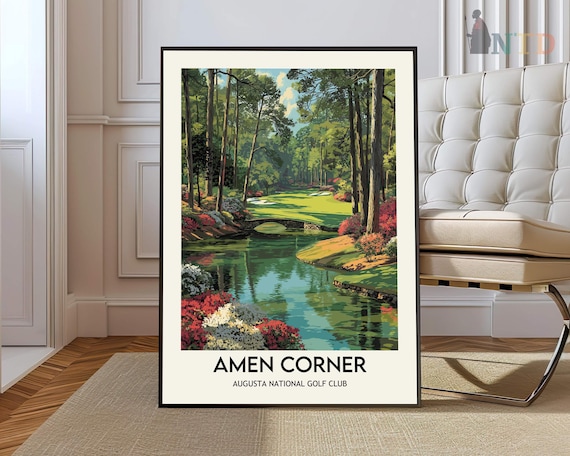 Amen Corner Augusta National Golf Club Print Iconic Art