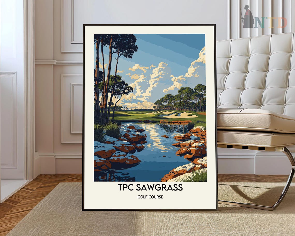Tpc Sawgrass Print Tpc Sawgrass Wall Art Tpc Sawgrass Poster Tpc Sawgrass Photo Tpc Sawgrass Poster Print Golf Course Print
