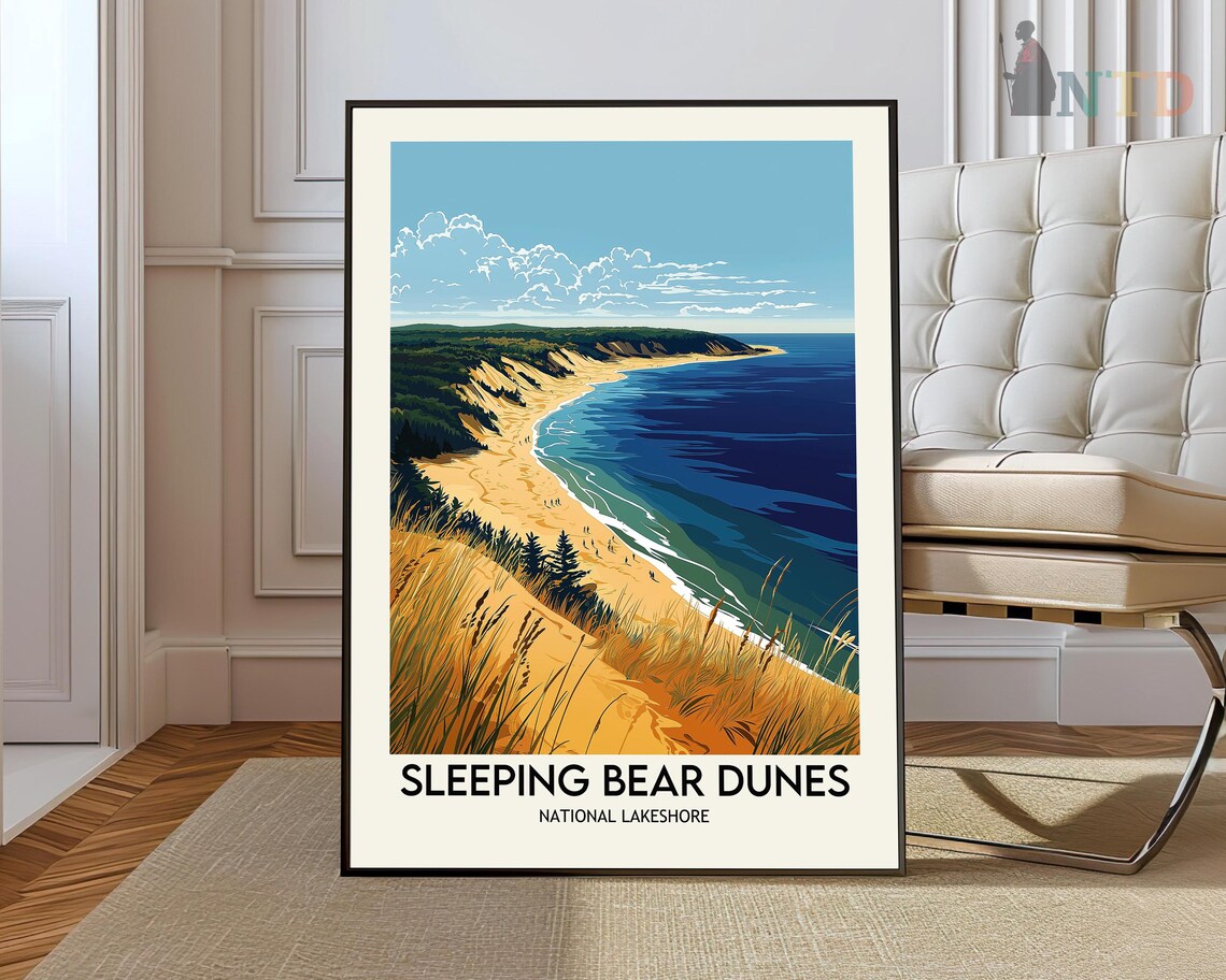 Sleeping Bear Dunes Print Wall Art Poster Photo