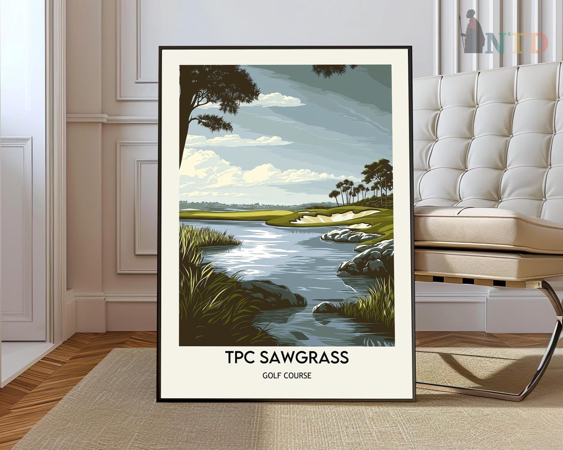 Tpc Sawgrass Print Tpc Sawgrass Wall Art Tpc Sawgrass Poster Tpc Sawgrass Photo Tpc Sawgrass Poster Print Golf Course Print