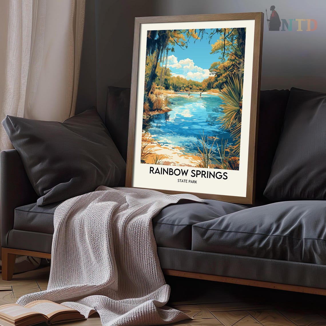 Rainbow Springs State Park Print Art Rainbow Springs Print Poster Rainbow Springs Wall Art Rainbow Springs Poster Rainbow Springs Wall Decor - Image 3