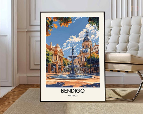 Bendigo Poster Wall Art Print Photo Australia Victoria