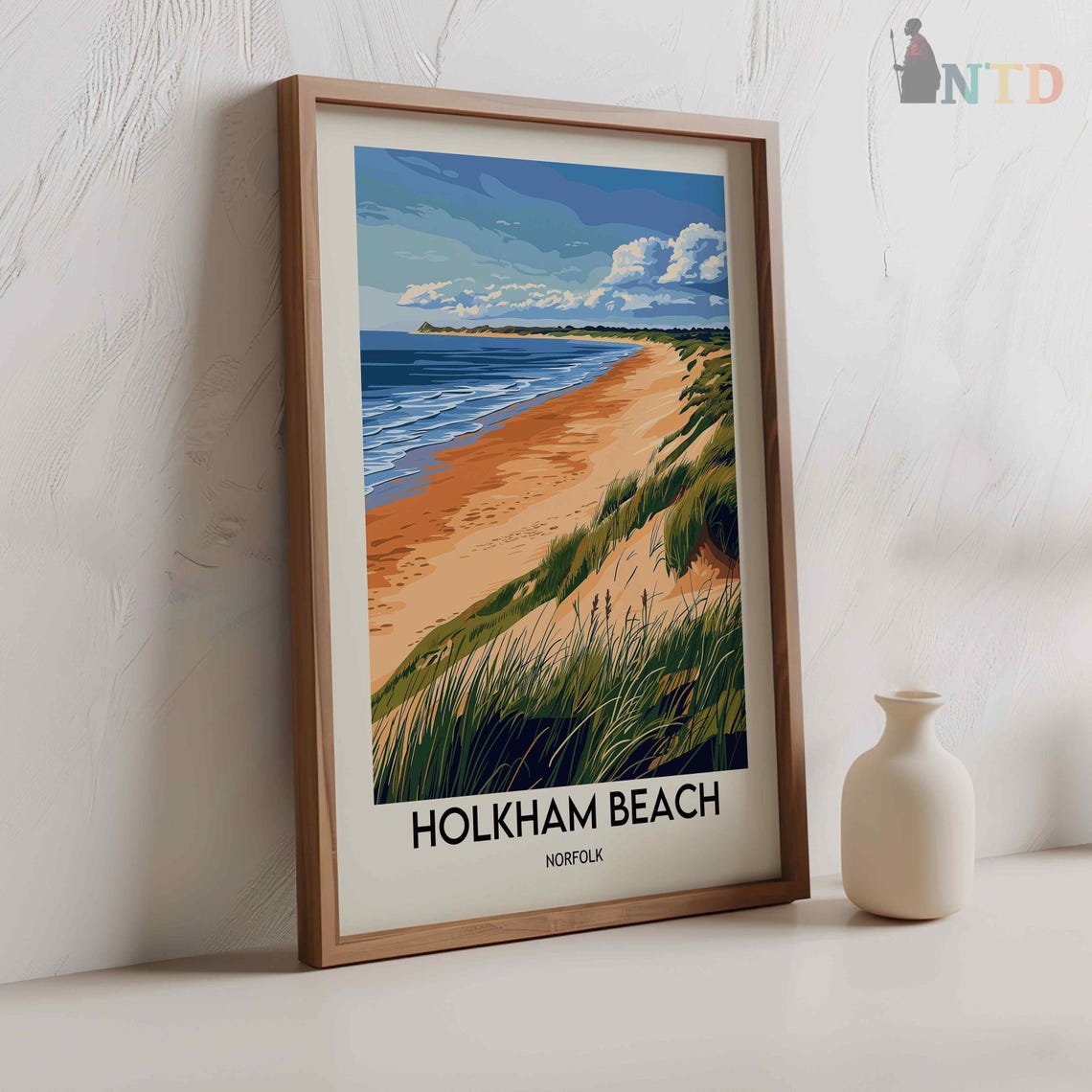 Holkham Beach Norfolk Sandy Dunes Wide Open Shoreline Poster - Image 2