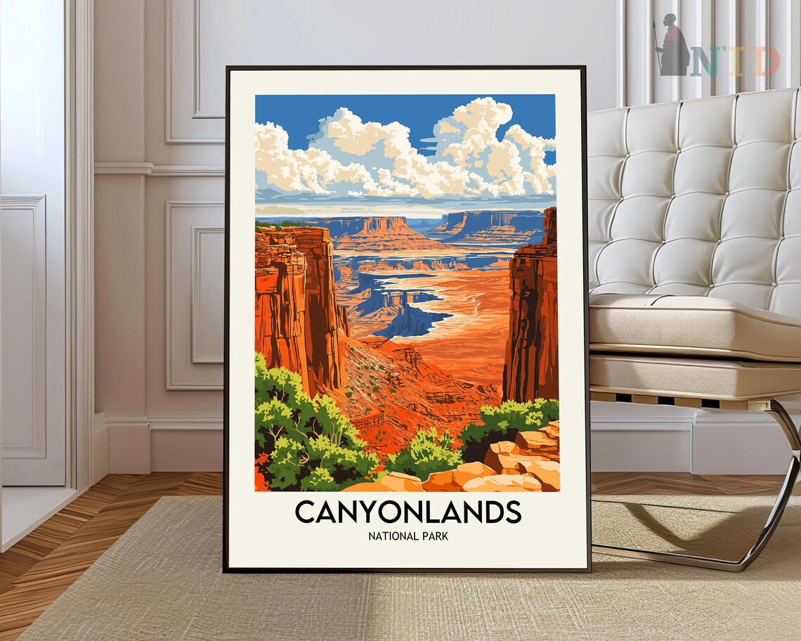 Canyonlands National Park Red Rock Canyon Utah Desert Poster