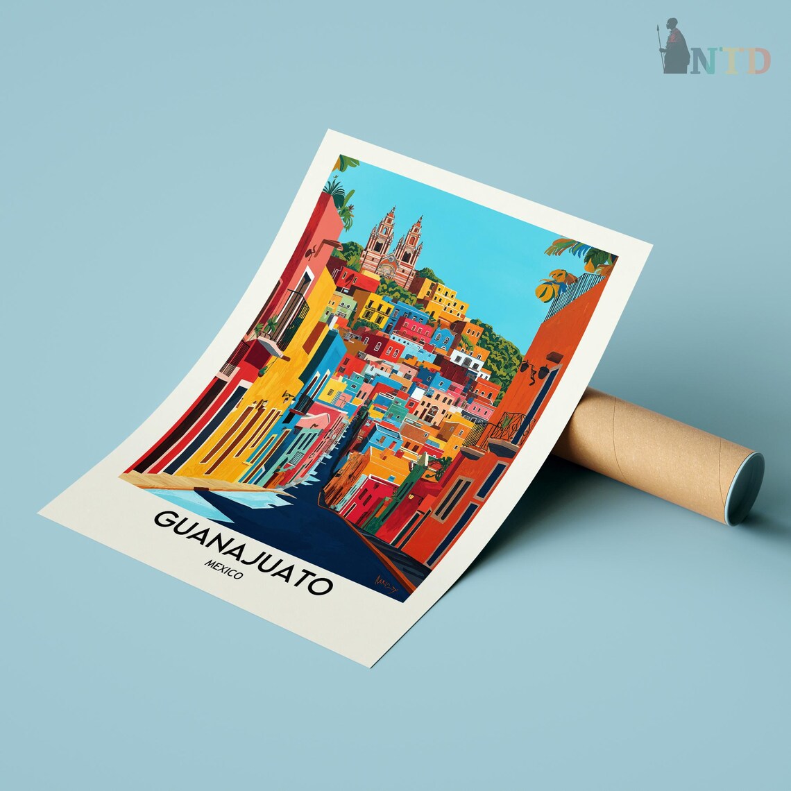 Guanajuato Mexico Travel Poster, State Wall Art - Image 2