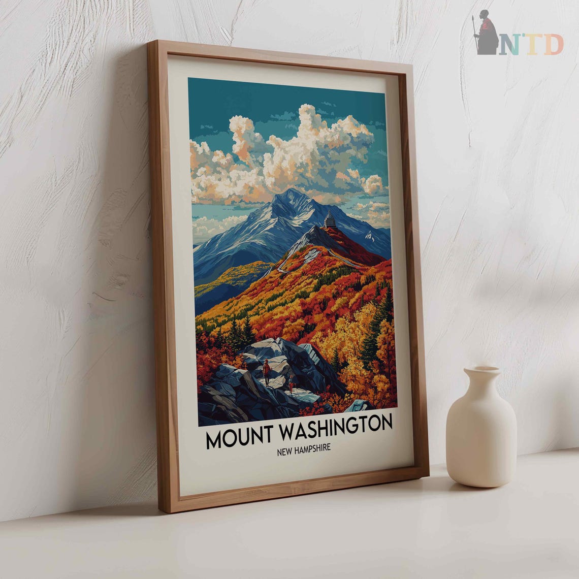 Mount Washington Poster Mount Washington Print Mount Washington Artwork Mount Washington Nh White Mountains Poster Appalachian Trail - Image 2