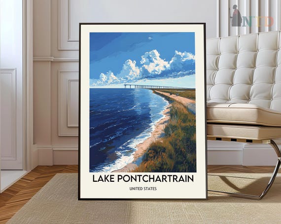 Lake Pontchartrain Poster Wall Art Print Photo