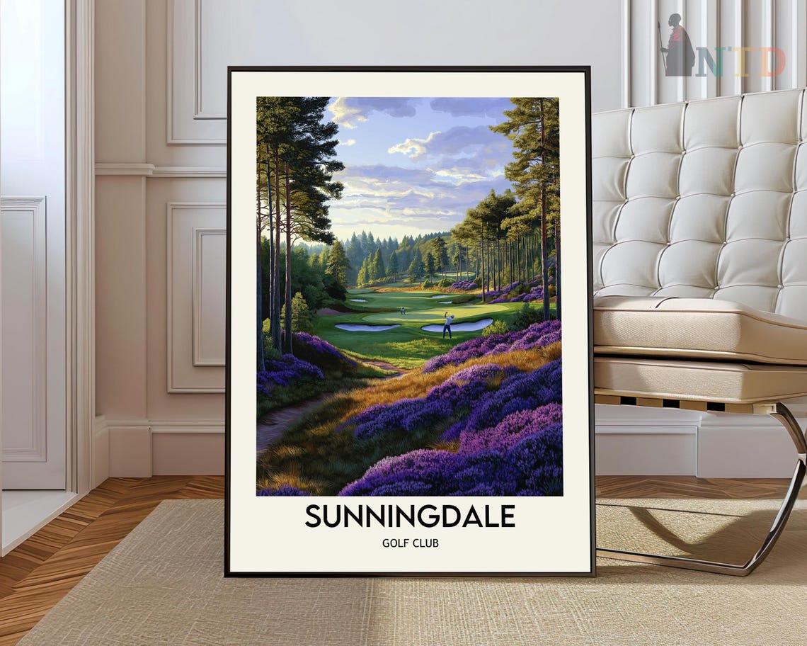 Sunningdale Golf Club Heather Bunkers Players Fairway Poster