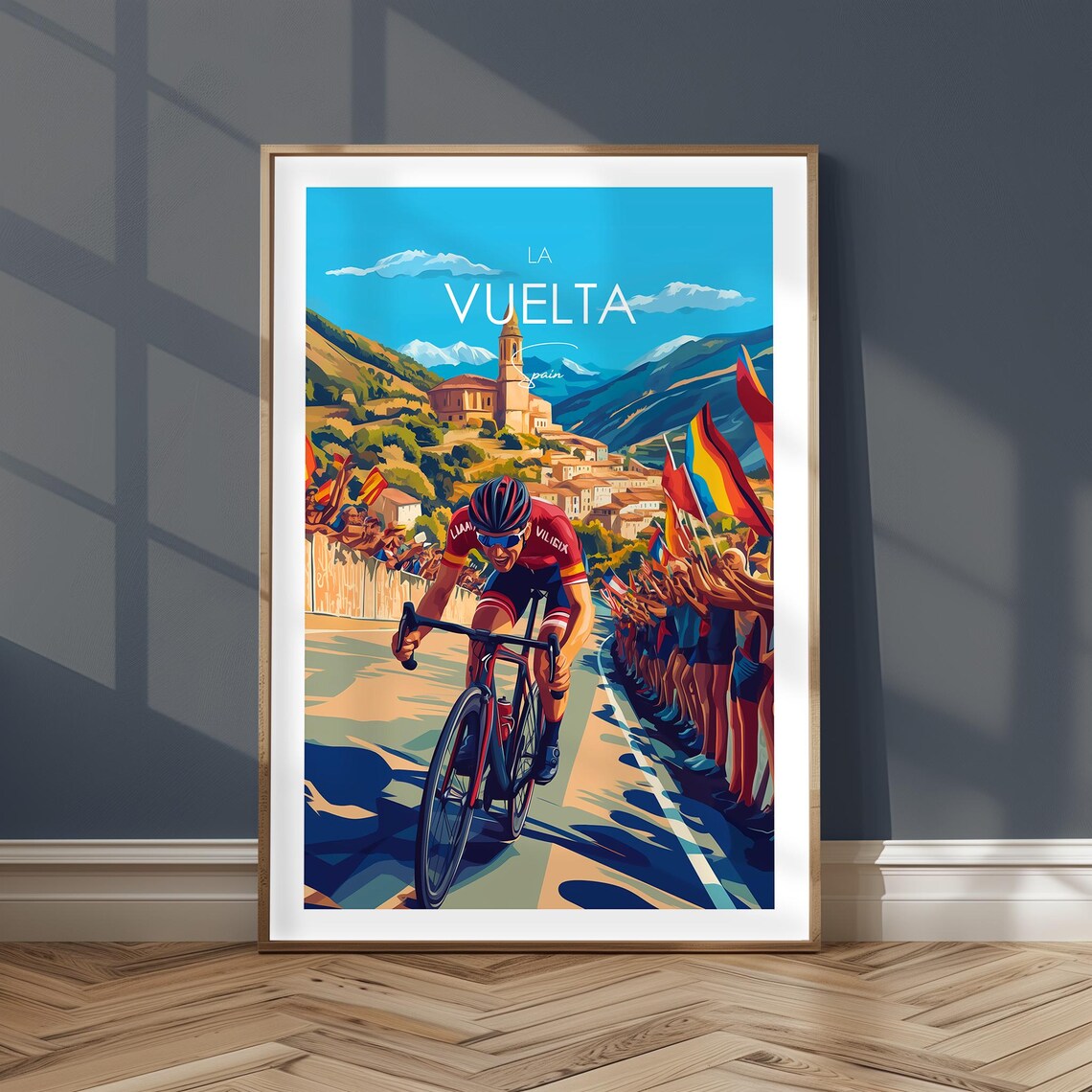 La Vuelta Spain Cycling Race Grand Tour Sprint Finish Poster