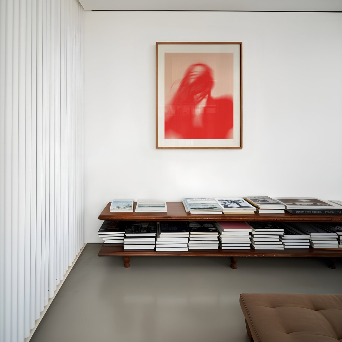 Red Aura Blur Figure Gradient Psychedelic Fashion Bedroom Art Poster - Image 4