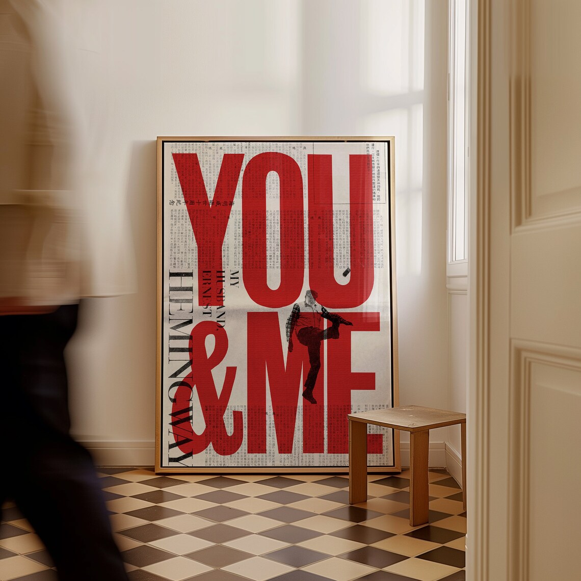 New York Times 70s Retro Typography Love Poster - Image 5