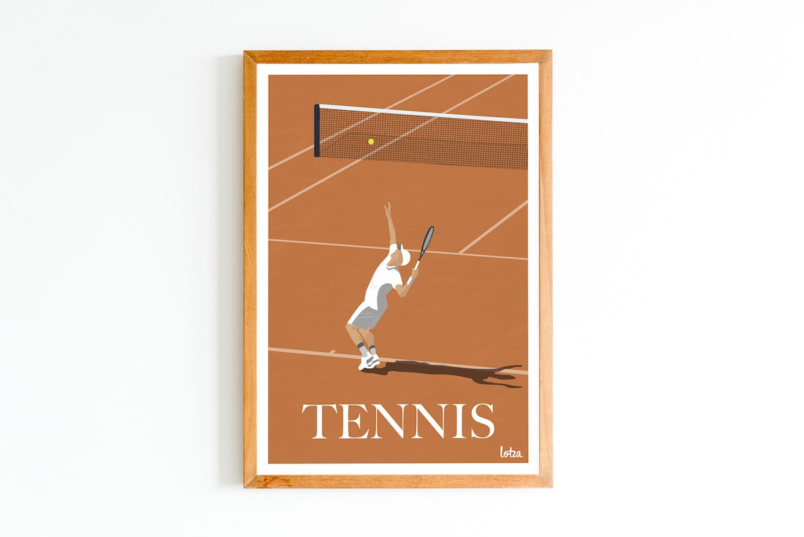 Roland Garros Minimalist Vintage Travel Poster