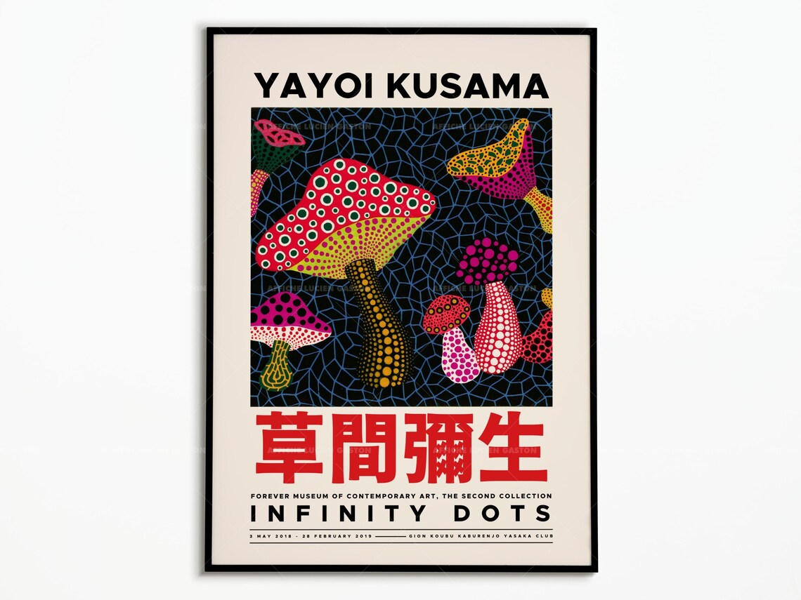 Yayoi Kusama Poster, Modern Art Poster Print