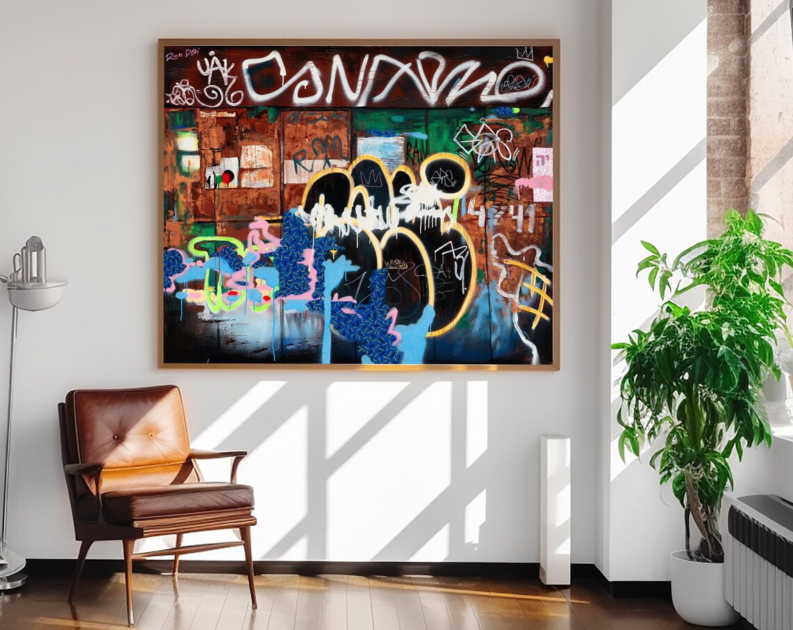 Ya by Ron Deri, Graffiti Abstract Art Print - Image 5
