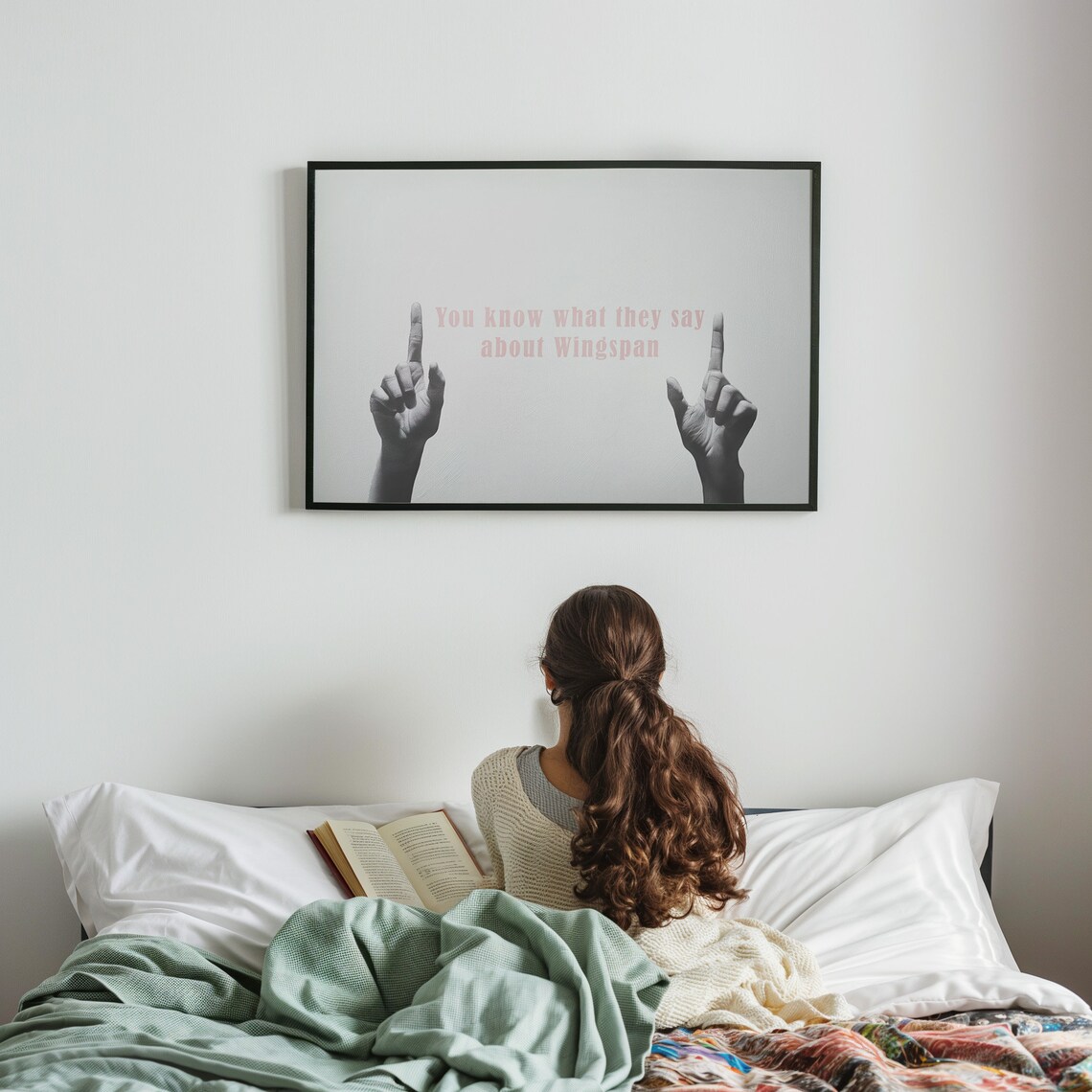 You Know What They Say About Wingspan Cheeky Book Quote Poster - Image 2