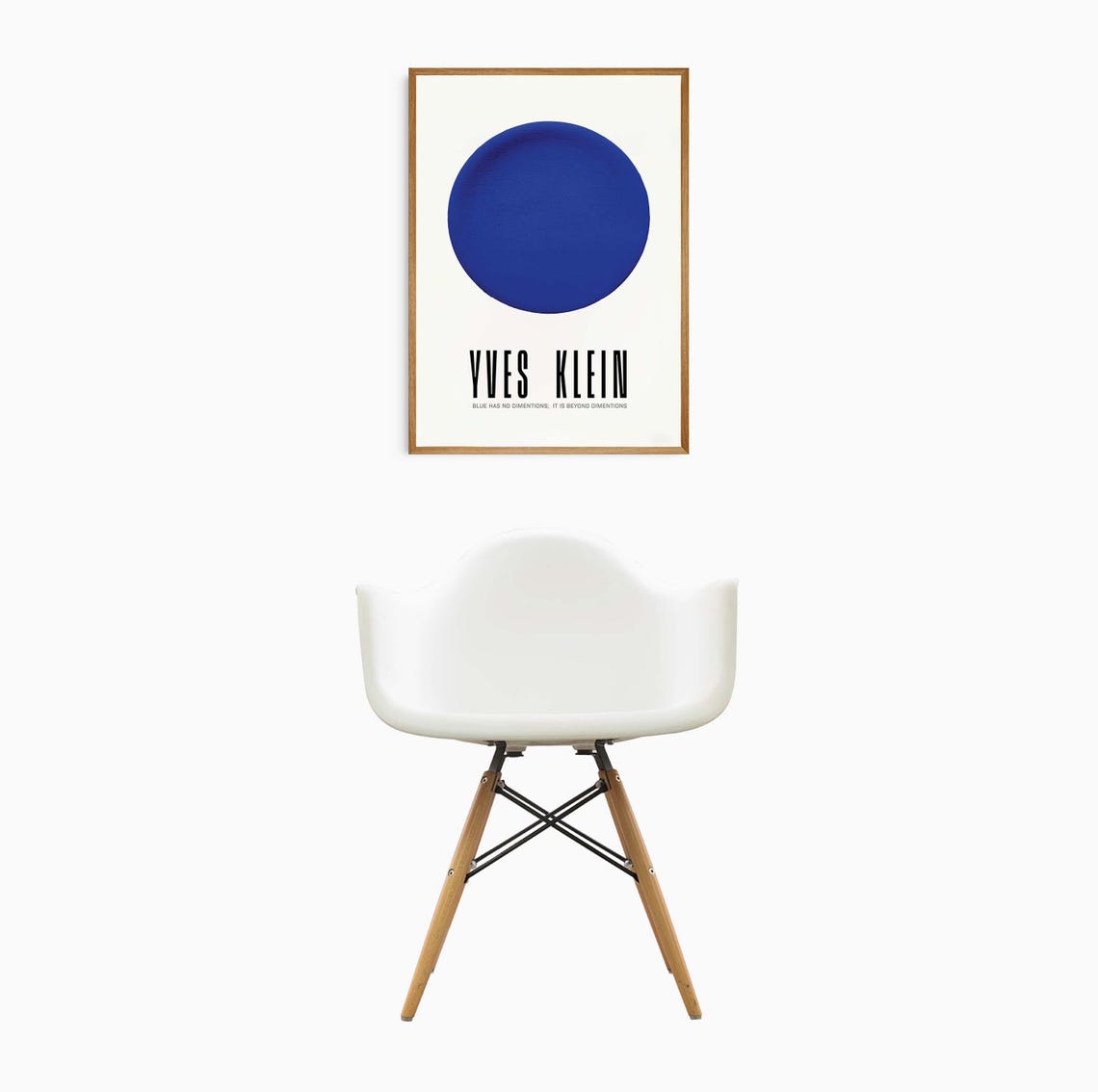 Yves Klein Blue Circle Monochrome Minimalist Bold Round Art Poster - Image 2