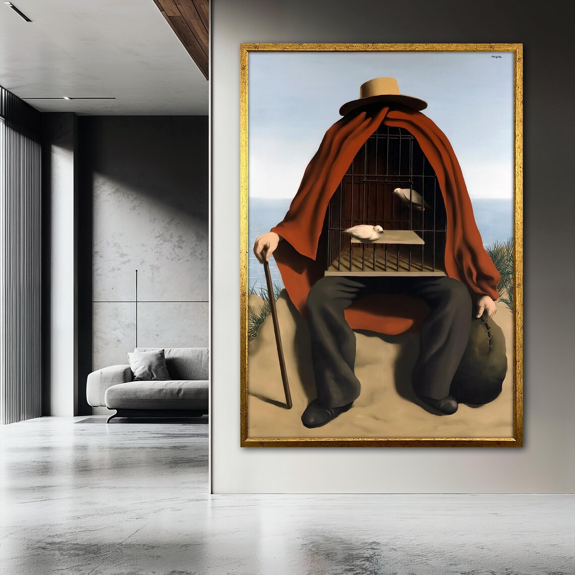 Ren Magritte, The Therapist Surreal Art Print - Image 3