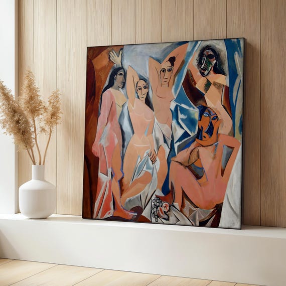 Les Demoiselles Davignon, Picasso Cubist Nude Poster