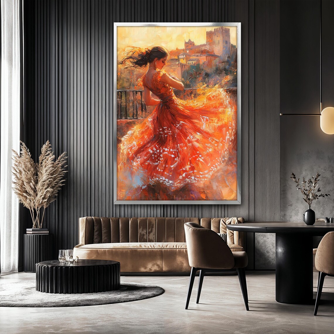 Spanish Dancer Painting, Flamenco Woman Art Print - Image 2