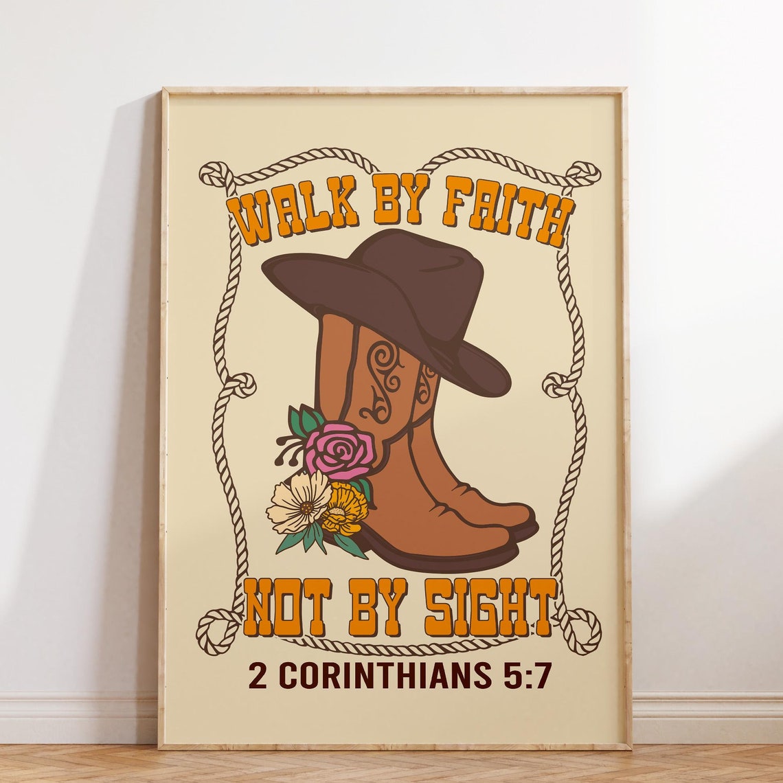 Retro Christian Wall Art Bible Verse Print Scripture Wall Art Religious Print Christian Poster Print Wall Decor Faith Print - Image 5