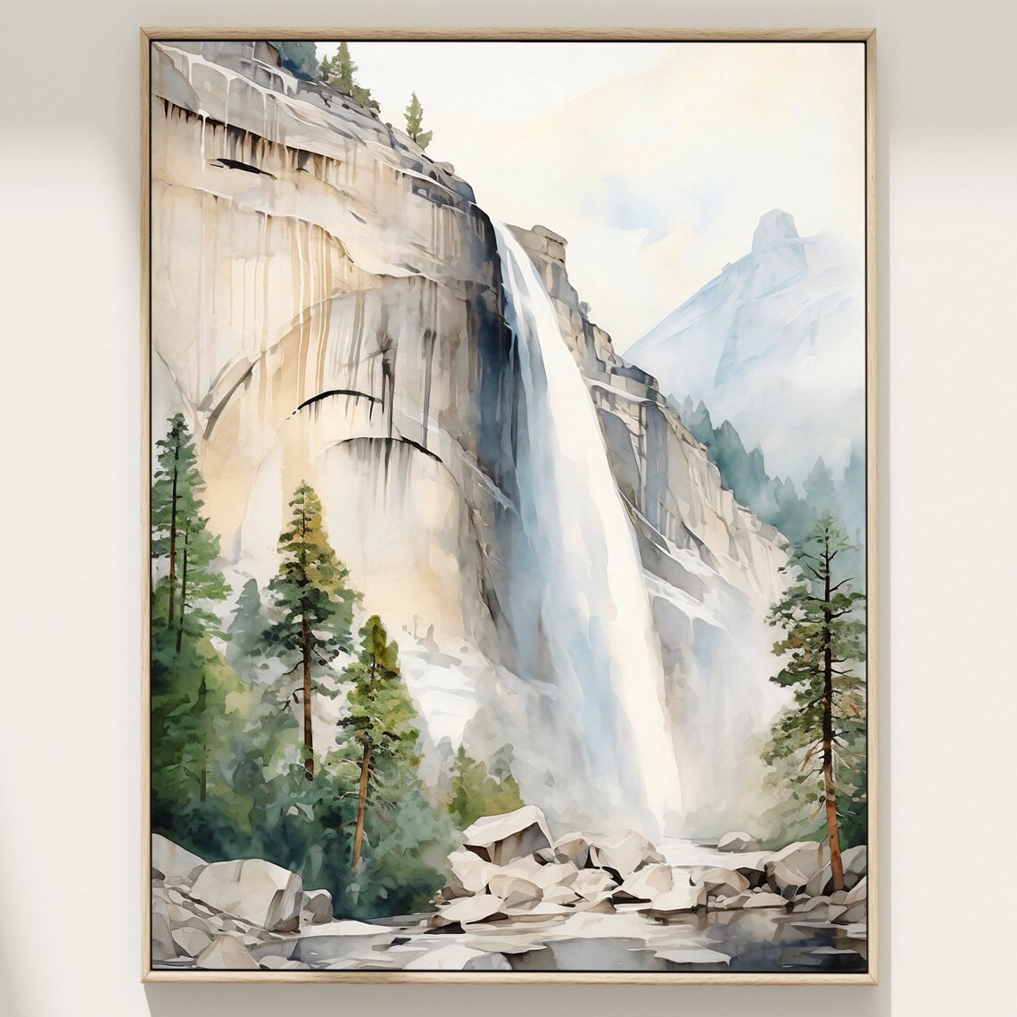 Yosemite National Park - Watercolor Travel Art