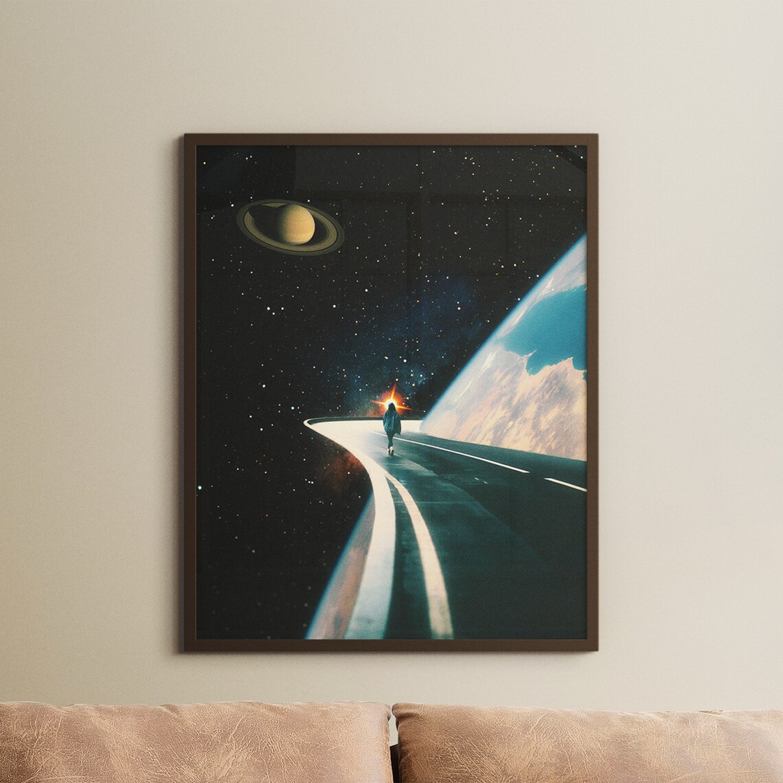 Determination Retro Futuristic Space Art Print - Image 2