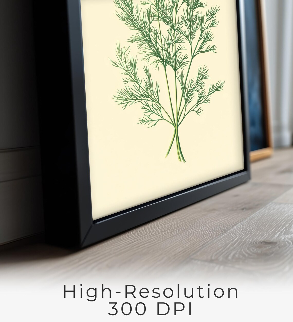 Dill Wall Art, Minimalist Botanical Decor - Image 2