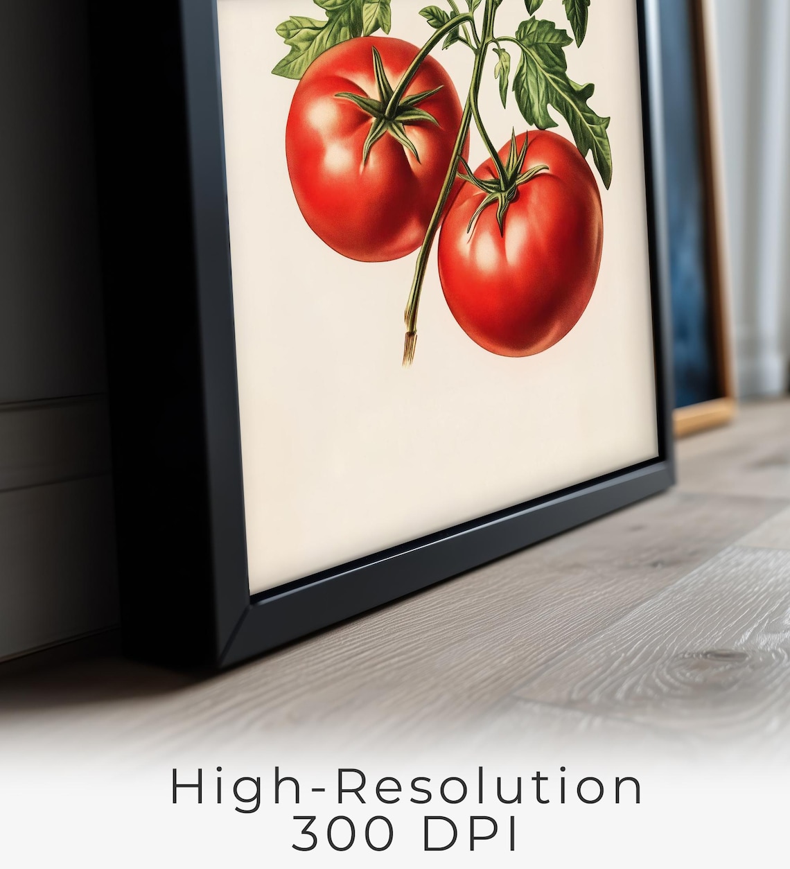 Tomato Wall Art Modern Vegetable Kitchen Decor Illustration Rustic Farmhouse Style Instant Print Iv03 - Image 2