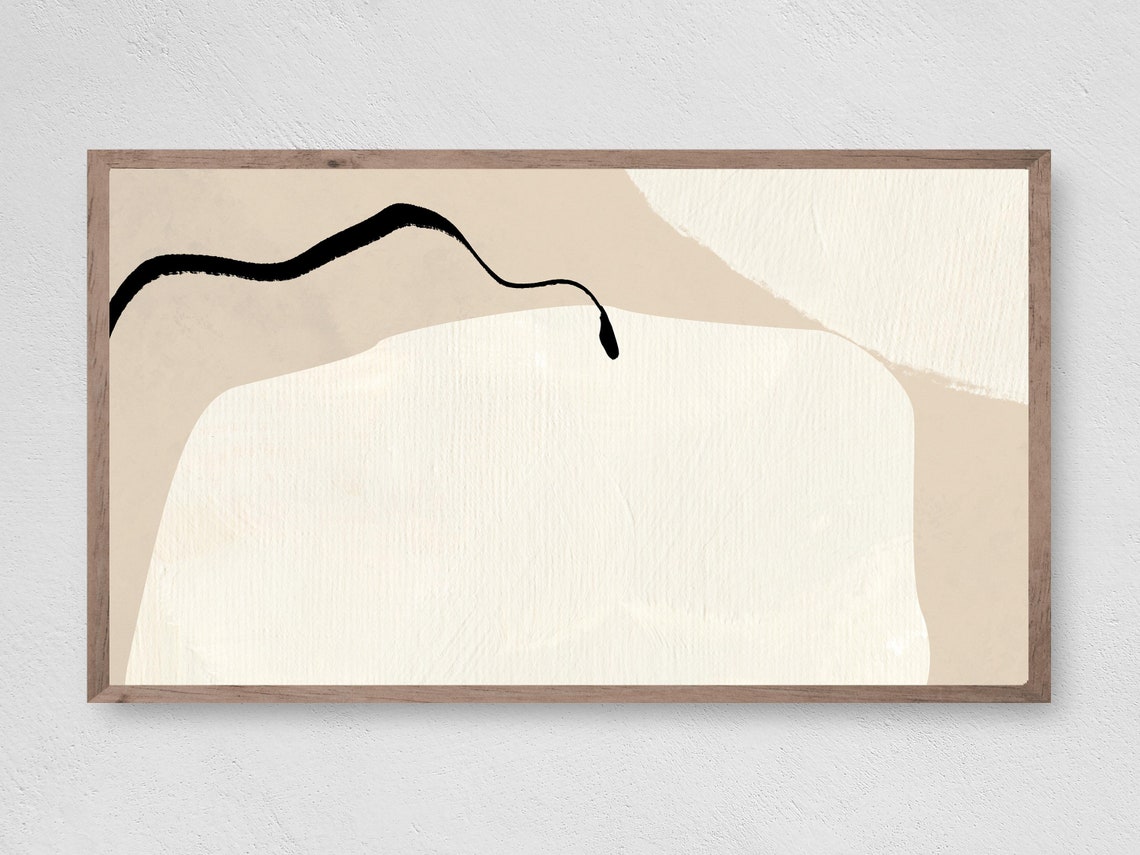 Frame TV Art, Minimalist Abstract Art