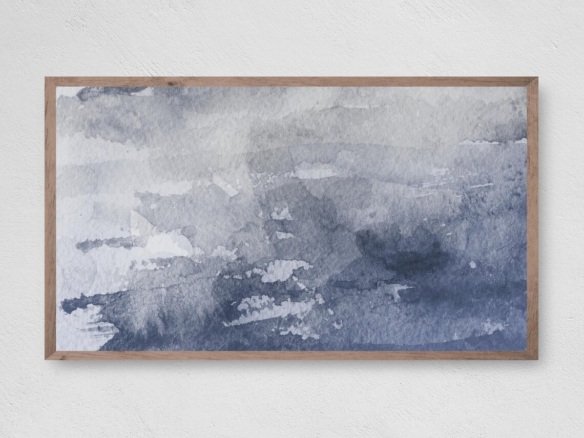 Still Waters Watercolor Abstract Art Print
