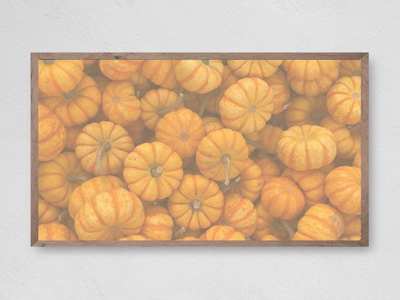 Golden Orange Mini Pumpkins Pile Fall Harvest Autumn Wall Decor Poster