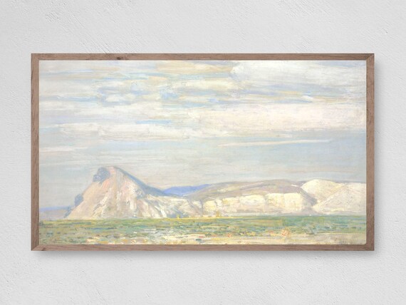 Frame Tv Art Vintage Mountain Painting Frame Tv Art Art Tv For Frame Tv Art