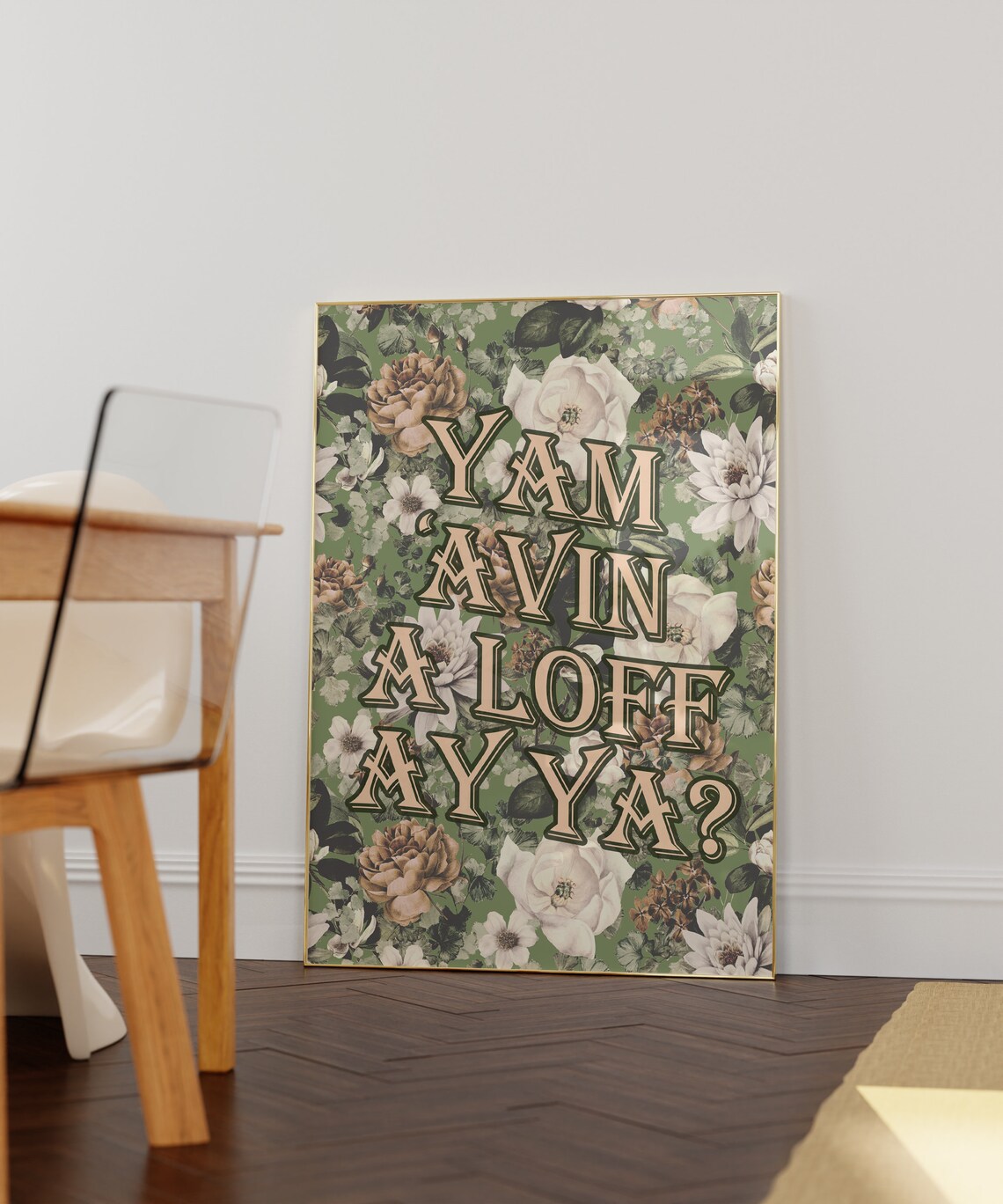 Black Country Slang Yam Avin A Loff Art Print - Image 2