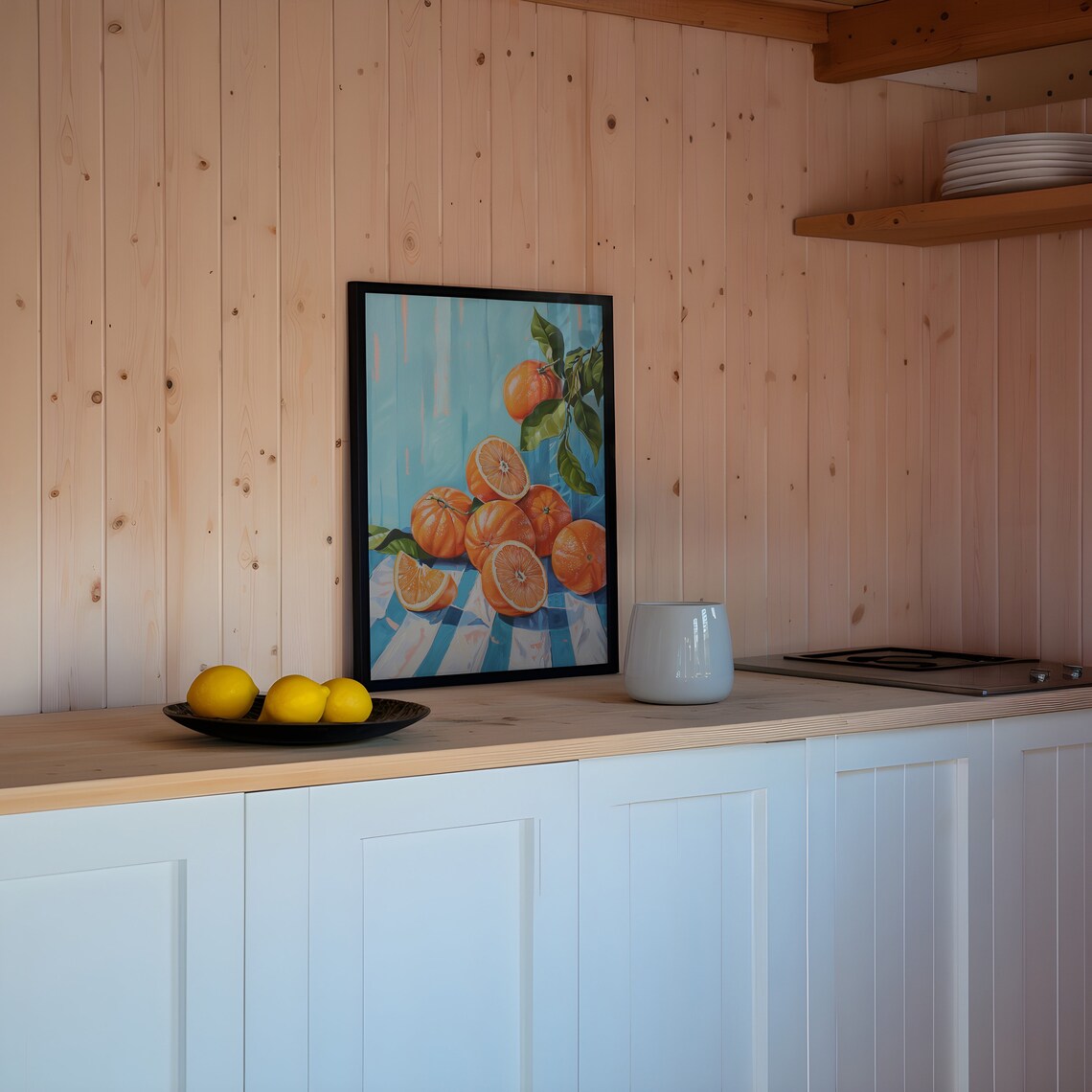 Orange Citrus Fruit Kitchen Art Print, Vintage Retro - Image 4
