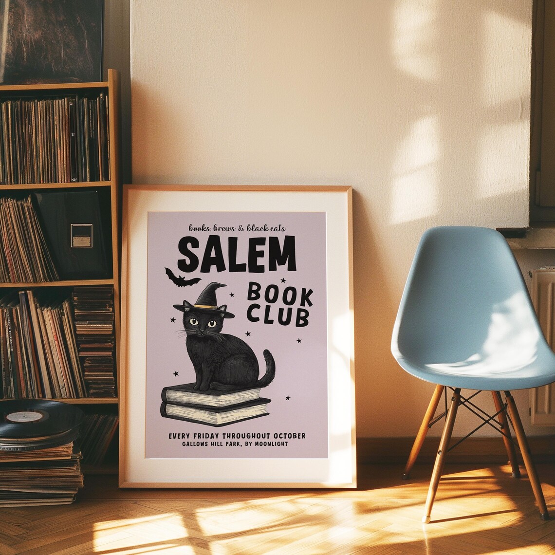 Salem Book Club Retro Halloween Art Print - Image 2