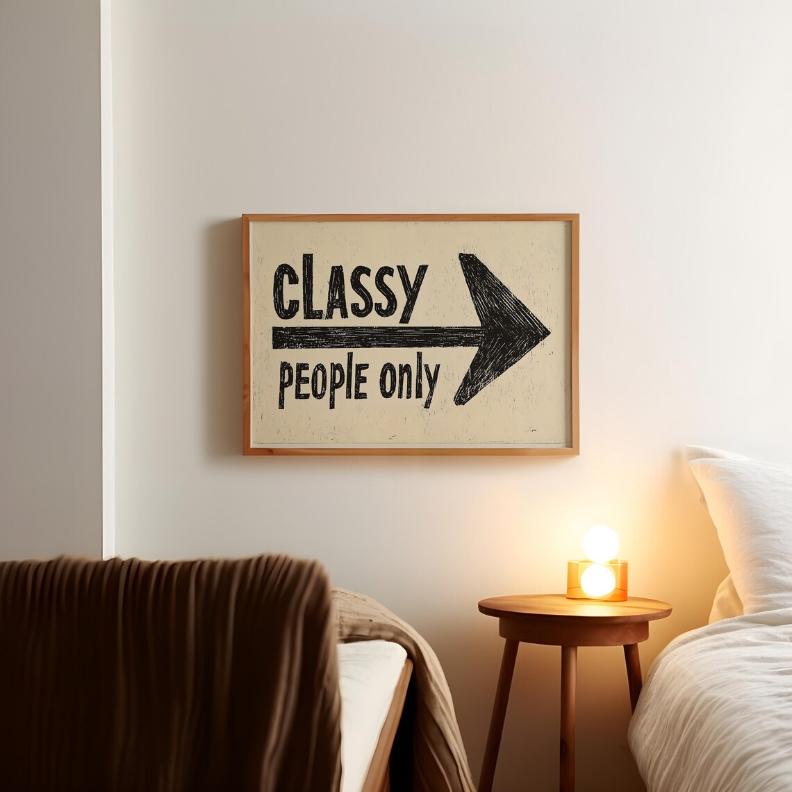 Classy People Only Bold Hallway Poster Print - Image 3