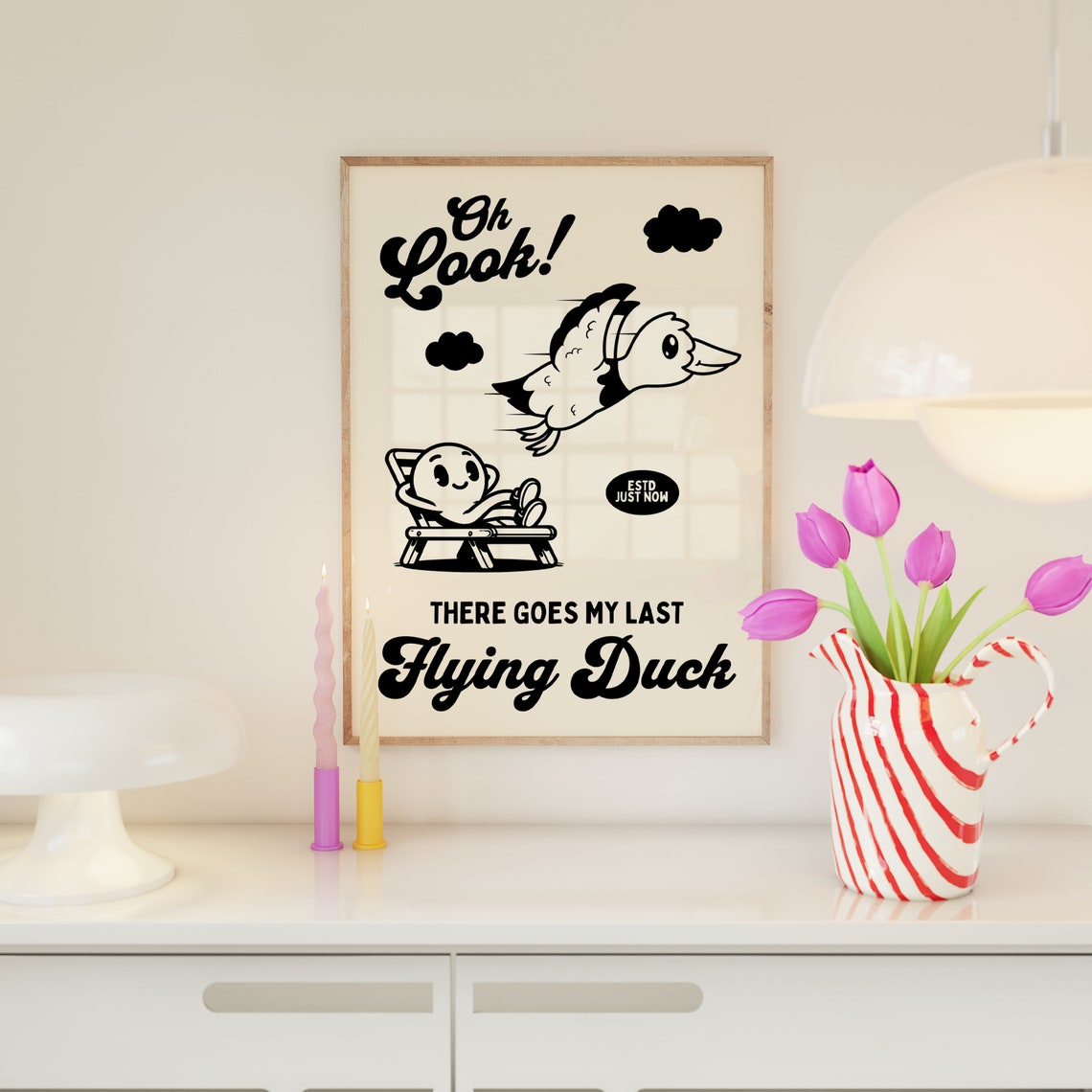 My Last Flying Duckfuck Retro Mascot Art Print - Image 2