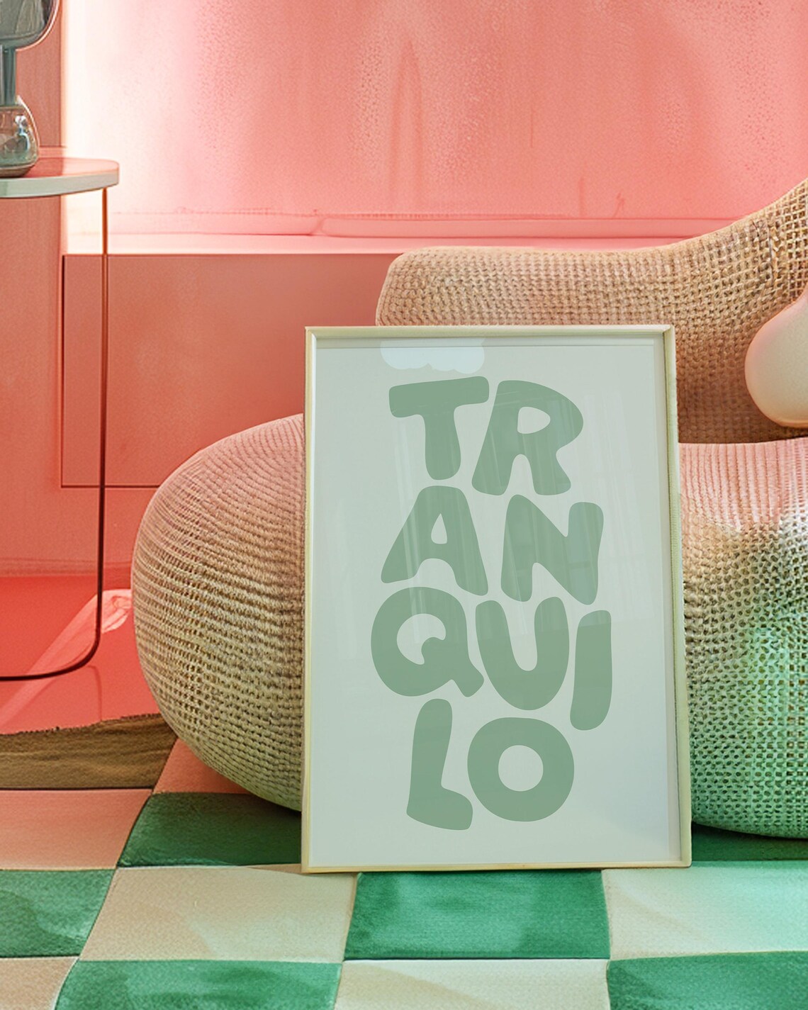 Tranquilo Vacation Vibes Poster Print, Coastal Boho Decor - Image 2
