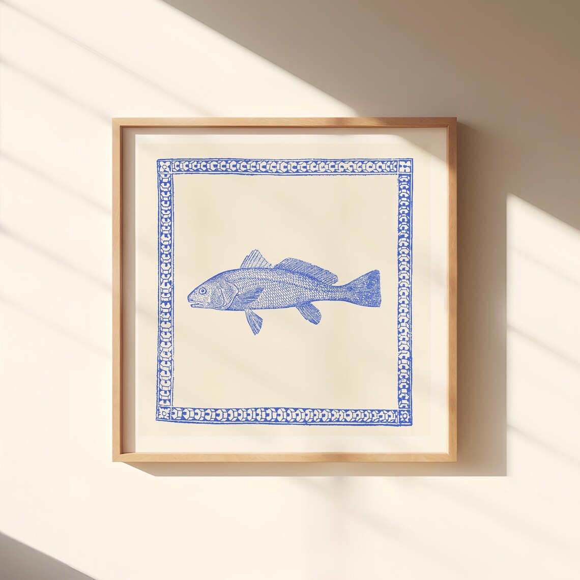 Minimalist Fish Art Print, Nursery Decor